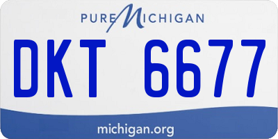 MI license plate DKT6677