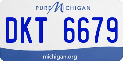 MI license plate DKT6679