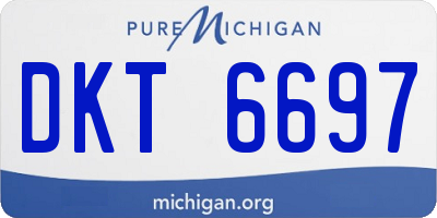MI license plate DKT6697
