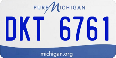 MI license plate DKT6761