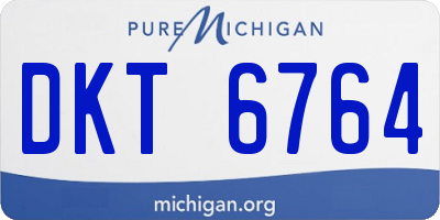 MI license plate DKT6764