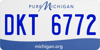MI license plate DKT6772