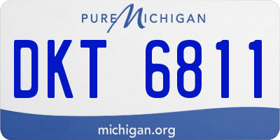MI license plate DKT6811