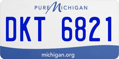 MI license plate DKT6821