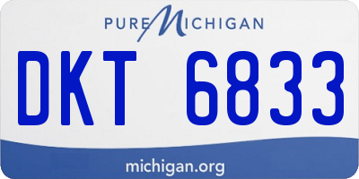 MI license plate DKT6833