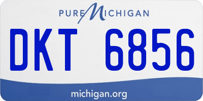 MI license plate DKT6856