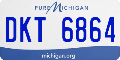 MI license plate DKT6864
