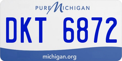 MI license plate DKT6872