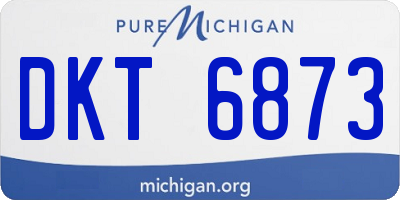 MI license plate DKT6873