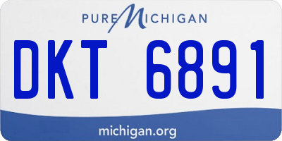MI license plate DKT6891
