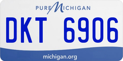 MI license plate DKT6906