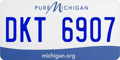 MI license plate DKT6907