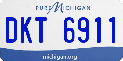MI license plate DKT6911