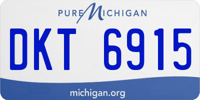MI license plate DKT6915