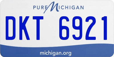 MI license plate DKT6921