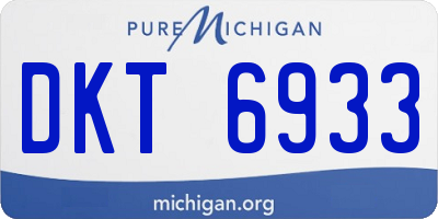 MI license plate DKT6933