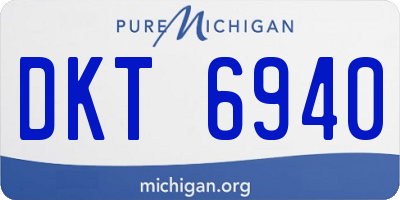 MI license plate DKT6940