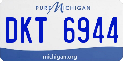 MI license plate DKT6944