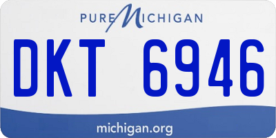MI license plate DKT6946