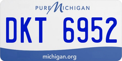 MI license plate DKT6952
