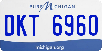 MI license plate DKT6960