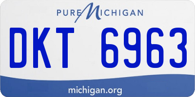 MI license plate DKT6963