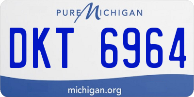 MI license plate DKT6964