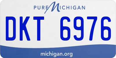 MI license plate DKT6976
