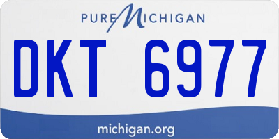 MI license plate DKT6977