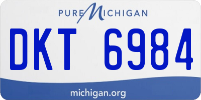 MI license plate DKT6984