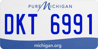 MI license plate DKT6991
