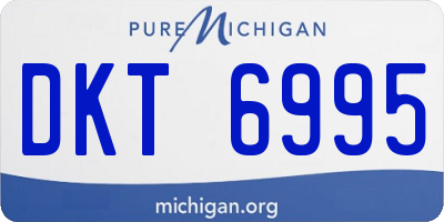 MI license plate DKT6995