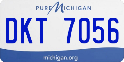 MI license plate DKT7056
