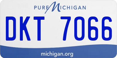 MI license plate DKT7066