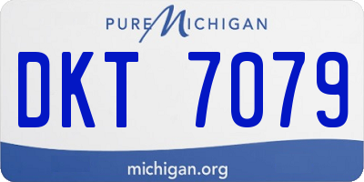 MI license plate DKT7079