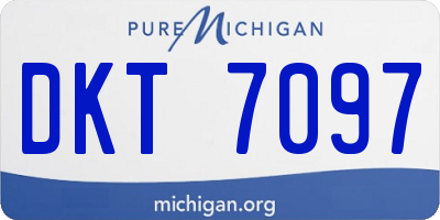 MI license plate DKT7097