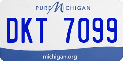 MI license plate DKT7099