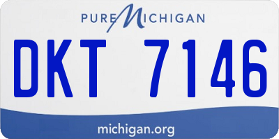 MI license plate DKT7146