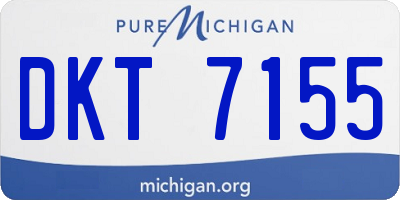 MI license plate DKT7155
