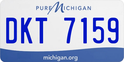 MI license plate DKT7159