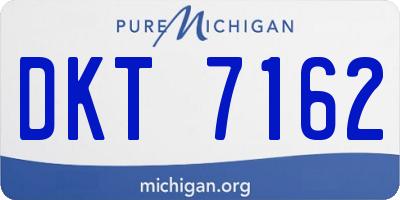 MI license plate DKT7162