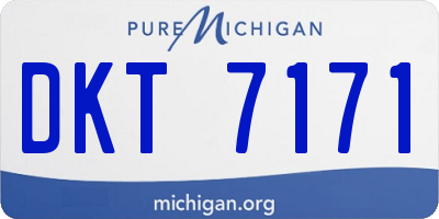 MI license plate DKT7171