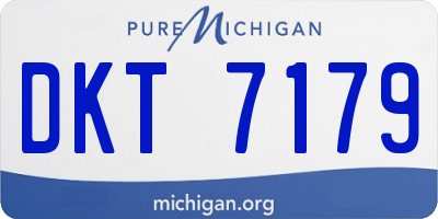 MI license plate DKT7179