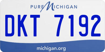 MI license plate DKT7192