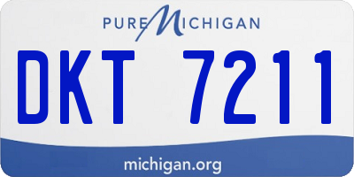 MI license plate DKT7211
