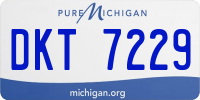 MI license plate DKT7229