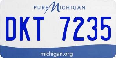 MI license plate DKT7235