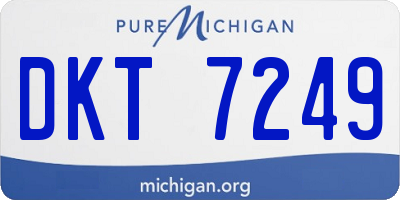 MI license plate DKT7249