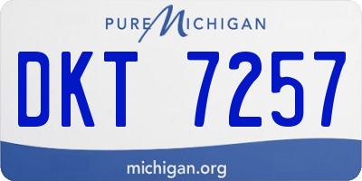 MI license plate DKT7257