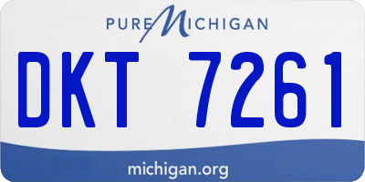 MI license plate DKT7261